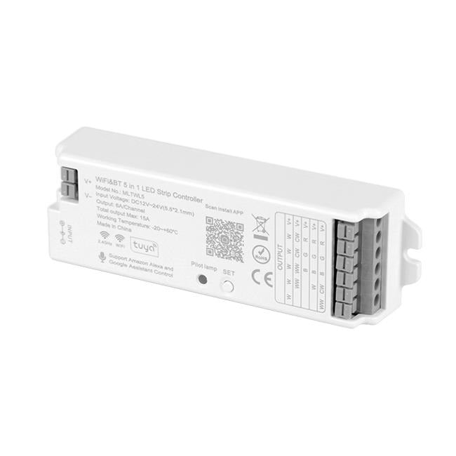 TUYA smart LED controller - 12/24V - 5 in 1 TUYA smart LED controller - 12/24V - 5 in 1